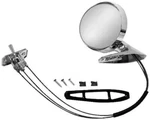 1965 1966 Ford Mustang Driver Lh Side Remote Chrome Mirror And Gasket. Fixed Price $89.91.