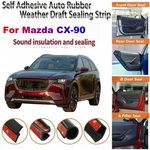 Door Rubber Seal Strips Weather Draft Wind Noise Reduction Kit For Mazda CX-90. Fixed Price $58.28.