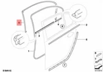 Genuine Bmw E60 520D 520I Gasket Door Joint Roof Rear Right 51227057510. Fixed Price $116.89.