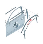 New Audi A3 Sportback Front Right Window Channel 8V5837440A Original. Fixed Price $194.46.