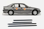 Bmw E36 Door Window Outer Scraper Rubber Seals 4 Pieces Set New. Fixed Price $175.00.