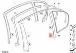 Genuine Bmw E60 520D 520I 523I 523LI Window Guide Web Cover Left 51357897675. Fixed Price $113.46.