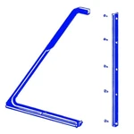 Vent Window Rubber Seals 1966-77 Ford Bronco Made Usa C6TZ-9721448-PR. Fixed Price $69.95.