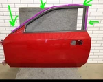 97-01 Prelude Left Door Window Oem Driverside BB6 BB8 Sh Rare. Fixed Price $300.00.