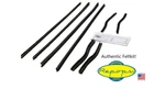 1967 1968 Ford Mustang 2-DOOR Coupe Window Felt Fuzzie Rubber Seal Pc Kit. Fixed Price $199.99.