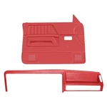 For Dodge Dakota 87-96 Red Dash Cover & Door Panels Combo Kit Full Power Windows. Fixed Price $496.82.