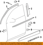 Gm Oem 11-17 Equinox,terrain Front Door Exterior Trim-belt W'strip 23193173. Fixed Price $166.89.