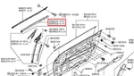 Nissan Genuine Z34 370Z 2WD R/s Roadster Front Inside Inner Belt Door Molding 2P. Fixed Price $110.14.