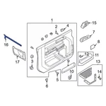 Genuine Ford Door Window Belt Weatherstrip M2DZ-7821457-B. Fixed Price $44.41.