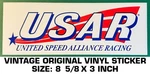 United Speed Alliance Racing - Vintage Original Vinyl Decal Sticker Drag Nhra. Fixed Price $8.06.