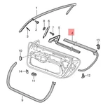 Genuine Porsche Window Aperture Seal Right Outer 99653708607. Fixed Price $352.02.