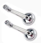 New! 1965-1967 Mustang Handles Inside Interior Door Window Cranks Pair Set Of 2. Fixed Price $29.95.