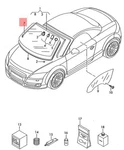 Genuine Audi Coupe Roadster Tts 8J3 8J9 Seal 8J7845353A. Fixed Price $496.69.