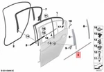 Genuine Bmw Hybrid M3 F30 F80 Channel Seal Outer Door Rear Right 51357258294. Fixed Price $62.58.