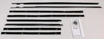 Window Sweeps Weatherstrip 1964 Ford Galaxie Black Front Rear Left Right. Fixed Price $323.16.