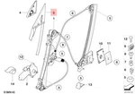Genuine Bmw Z4 E85 2.2I 2.5I Seal Outer Right Mirror Triangle 51337023968. Fixed Price $110.23.