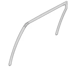 Genuine Nissan Run Weather-strip 82331-6TA0D. Fixed Price $62.42.