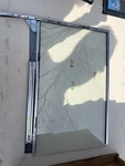 1955 Chevy Door Window Glass With Chrome Frame And Track Hardware Oem. Fixed Price $99.99.
