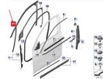 Bmw X2 F39 Front Right Door Window Guide 51337420808 Original No Duty. Fixed Price $143.25.