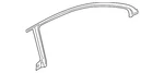 Genuine Volkswagen Upper Weather-strip 3C8-854-545-L. Fixed Price $219.12.