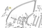 Left Window Guide For Bmw E-36 Coupe Convertible. Fixed Price $99.95.