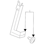 Genuine Nissan Window Regulator Guide 80215-6RA1A. Fixed Price $45.36.