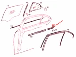 Mb C W204 Door Window Rear Left Inner Sealing Rail A2047300524. Fixed Price $21.39.