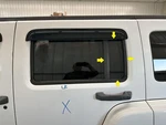 06-10 Hummer H3 Driver Left Rear Side Door Vent Window Glass Only. Fixed Price $110.00.