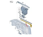 New Audi A5 MK2 Convertible Window Opening Seal Rear Left Inner 8W7839480B. Fixed Price $145.45.
