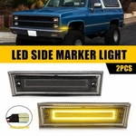 Smoked Len For Chevy R10 R20 R30 Pickup 1987-1991 Led Amber Side Marker Light 2X. Fixed Price $23.74.