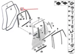New Bmw X3 G01 Rear Left Door Window Frame Cover 51357422705 Original No Duty. Fixed Price $161.96.