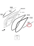 Stinger Ck Rear Door Belt I/s Lh W/strip 2018-2020 Genuine New Kia. Fixed Price $42.19.