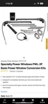 Specialty Power Windows PWL-2P Basic Conversion Kits. Fixed Price $275.00.