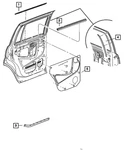 Genuine Mopar Rear Door Seal Left Inner 55364081AD. Fixed Price $91.67.