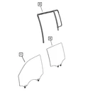 Genuine Mopar Rear Door Glass Run Weatherstrip Right 68434556AH. Fixed Price $93.66.