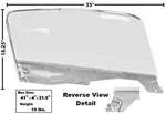 Door Glass Kit Clear Fastback Lh, 1965 1966 Mustang. Fixed Price $377.95.