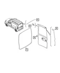 Genuine Mopar Cargo Door Opening Weatherstrip 68266478AA. Fixed Price $194.34.