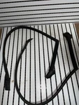 86.5-92 MK3 Toyota Supra Door Window Weather Strip Front Pair Oem. Fixed Price $65.00.
