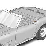 1970-1975 Corvette Convertible Pinch Welt Wedges Pair. Fixed Price $32.95.