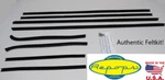 1968 1969 Ford Torino 2D Hardtop Door Window Felt Fuzzies Rubber Seal Pc Kit. Fixed Price $255.99.