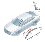 New Audi A7 Sportback Right Roof Frame Seal 4K8854544 Original No Duties. Fixed Price $74.24.