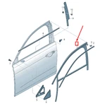 New Audi A6 C8 Front Left Door Window Guide 4K0837431B No Import Duties To. Fixed Price $214.01.