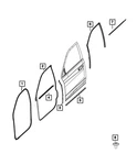 Genuine Mopar Front Door Belt Inner Weatherstrip Right 68544381AA. Fixed Price $31.81.