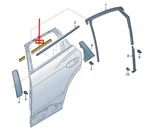 New Audi Q4 E-tron Rear Left Inner Door Window Molding 89A839479 Original. Fixed Price $39.06.