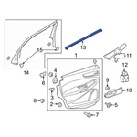 Ford Edge 15-24 FT4Z5825860C Rear Right Door Window Belt Weatherstrip. Fixed Price $63.79.