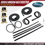 Door & Window Run Channel Weatherstrip Seals Set Kit For Dodge D/w Pickup Truck. Fixed Price $129.99.