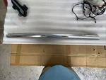 New Tesla Model M3 Right Front Door Upper Chrome Belt Molding Passengers Side. Fixed Price $130.00.
