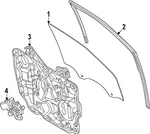 Genuine Ford Window Channel NZ6Z7021596B. Fixed Price $223.88.
