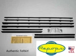 62 63 Pontiac Tempest Convertible Door Window Felt Fuzzies Rubber Seal 8 Pc Kit. Fixed Price $279.99.