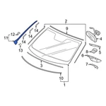 For Honda Pilot 2016-2022 73162TG7A02 Front Left Windshield Molding. Fixed Price $41.49.